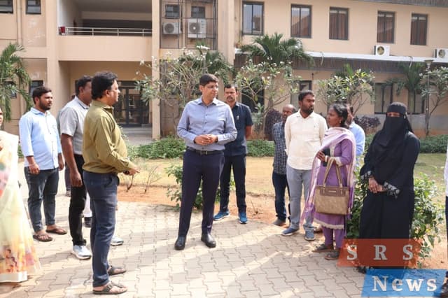 IDOC ప్రాంగణాన్ని తనిఖీ చేసిన జిల్లా కలెక్టర్...